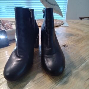 Rockport Marisa Total Motion truTech technology Black Leather Ankle Boots Sz 9